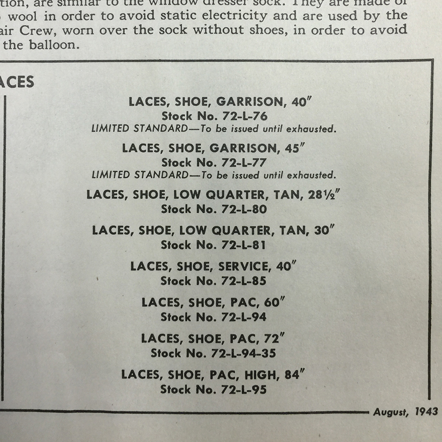Original Service Shoe Laces, 40" 1 Original Service Shoe Laces, 40"